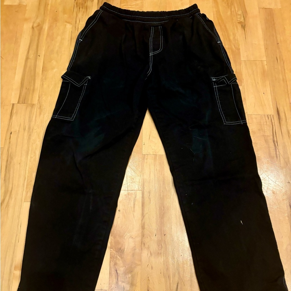 boohooMAN Elasticated Waistband Relaxed Cargo - Mens - Black - M